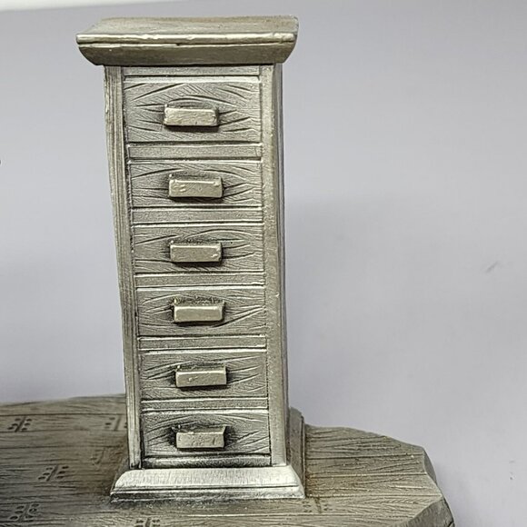 Vintage‎ Heritage Pewter Apothecary Pharmacist Figurine Figurine - Picture 11 of 14